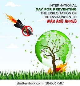 International Day Preventing Exploitation Environment War Stock Illustration 1846367587