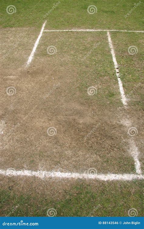 Cricket crease stock photo. Image of stump, crease, cricket - 88143546