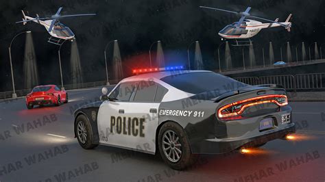 Police Car Chase on Behance