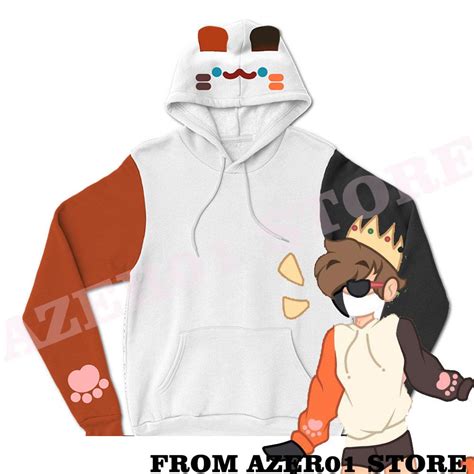 Jual Crumb Cuptoast Kitty Kleurblok Hoodie Ranboo Dream Team Smp Merch Hoodies Winter Mannen ...