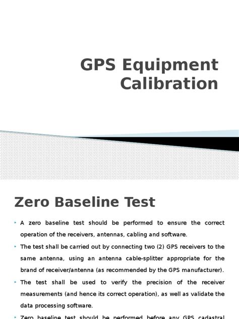 GPS Equipment Calibration.pptx | Surveying | Global Positioning System