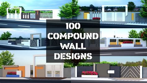 Top 100+ Modern Compound Wall Designs and Boundary Wall Design Ideas ...