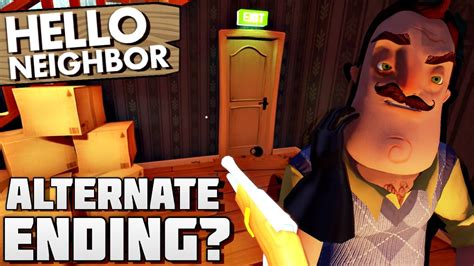 ALTERNATE ENDING? SHOOTING NEIGHBOR!? | Hello Neighbor Gameplay (NEW UPDATE) - YouTube