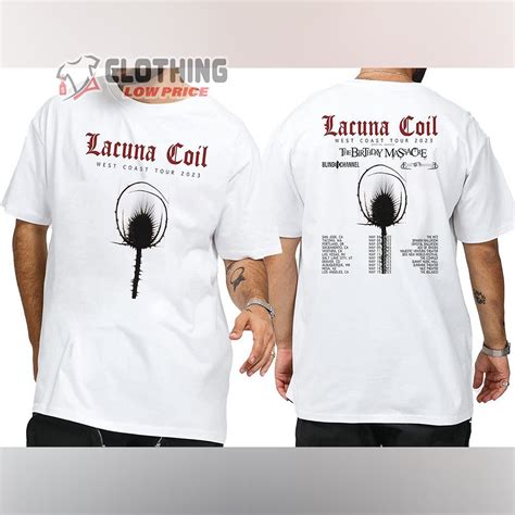 Lacuna Coil West Coast Tour 2023 Merch Lacuna Coil West Coast Tour 2023 With Special Guests ...