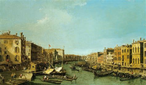 Canaletto (Venice 1697-Venice 1768) Venice: the Grand Canal from the Rialto to the Palazzo ...