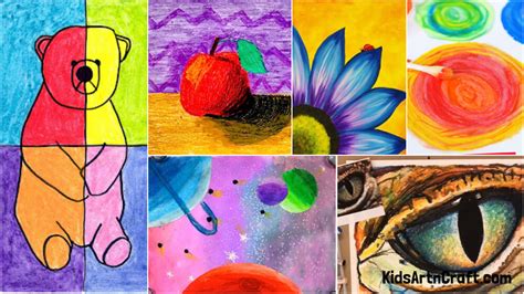 Easy Oil Pastel Drawing Ideas - Kids Art & Craft