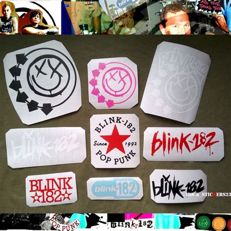 Blink-182 vinyl stickers pop punk rock decals set 9 | Blink 182, Blink 182 vinyl, Pop punk