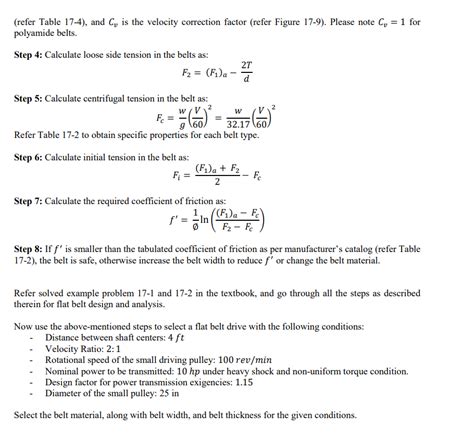 Solved Problem #1: Design of Flat-belt Drives The figure | Chegg.com