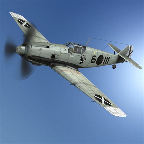 3D messerschmitt - bf-109 e model - TurboSquid 1397095