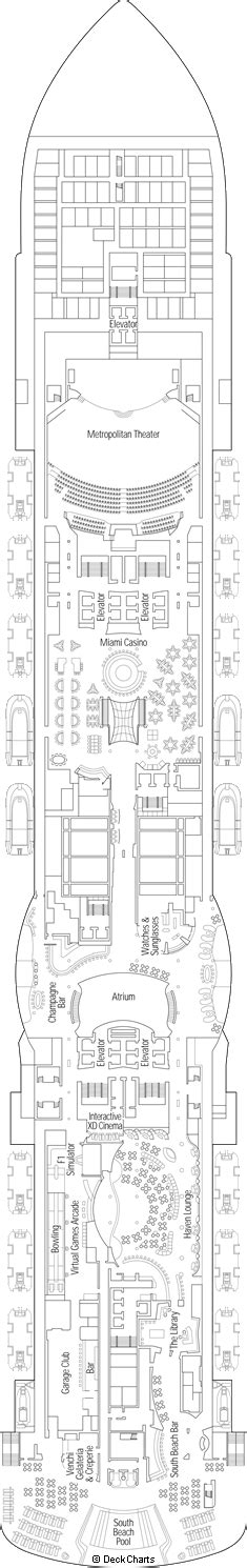 MSC Seaside Deck Plans, Ship Layout & Staterooms - Cruise Critic