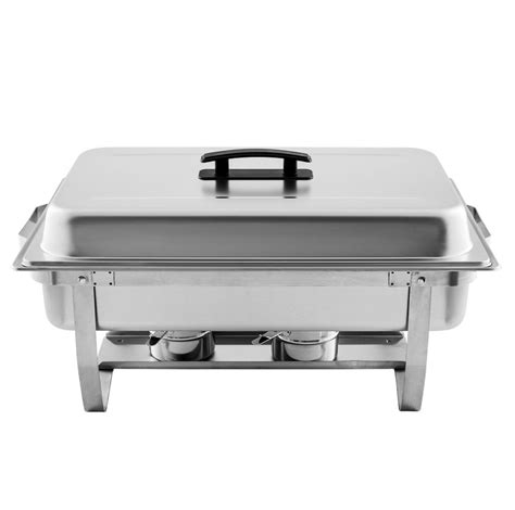 TigerChef Full Size Stainless Steel Chafing Dish with Folding Frame 8 Qt. - LionsDeal