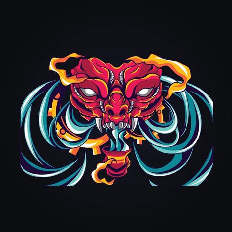 satan light mascot logo vector illustration 2867433 Vector Art at Vecteezy