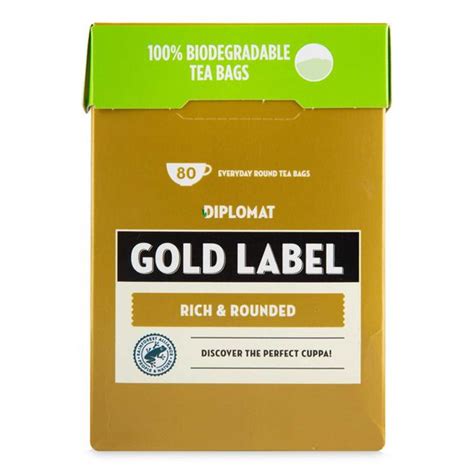 Gold Label Tea Bags 250g 80 Pack Diplomat | ALDI.IE