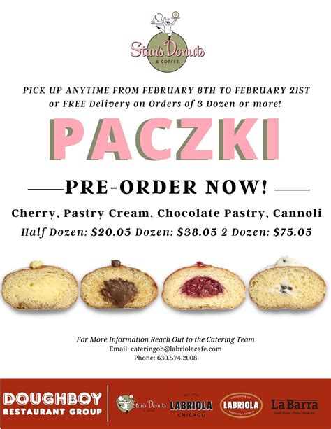 Pre-Order Your Paczki at Labriola! - Oak Brook, IL Patch