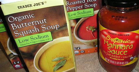 Please, DON'T pass the salt!: Trader Joe's Low Sodium Soups & Marinara Sauce
