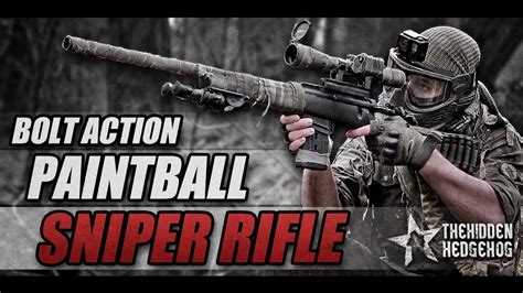 BOLT ACTION PAINTBALL SNIPER RIFLE! My custom made hammer 7 by Mozzmodz - YouTube