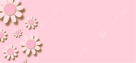 Pink Pastel Background With Paper Floral Cutouts, Wallpaper, Paper, Floral Background Image And ...