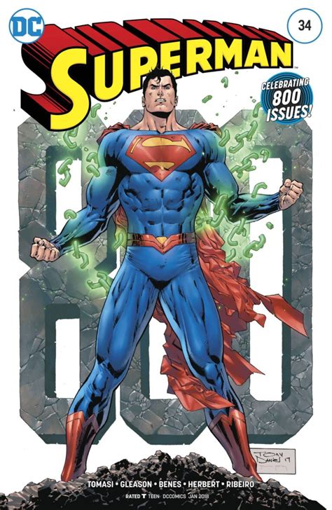 DC Comics Rebirth Spoilers: Final Superman #800 / Superman #34 Cover ...