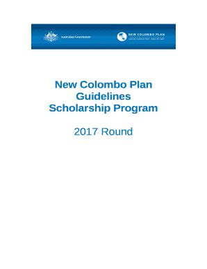 New Colombo Plan Guidelines template - dfat gov Doc Template | pdfFiller