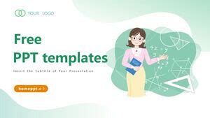 Green Education Theme PowerPoint Templates PowerPoint Templates Free ...