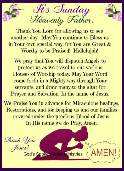 Sunday Morning Prayer