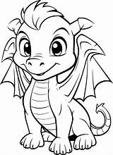 Dragon Coloring Book  Super Fun Pages Of Cute & Friendly sketch template