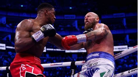 Anthony Joshua knockouts Tyson Fury lookalike Robert Helenius, set for ...