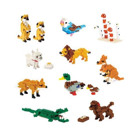 Nanoblock — Mixed set of 10 animal Nanoblock kits. Nanoblock™ is a revolutionary Japanese ...