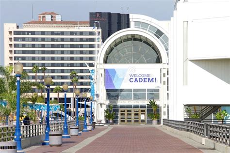 Long Beach Convention Center with Signs Welcoming California Democrats ...