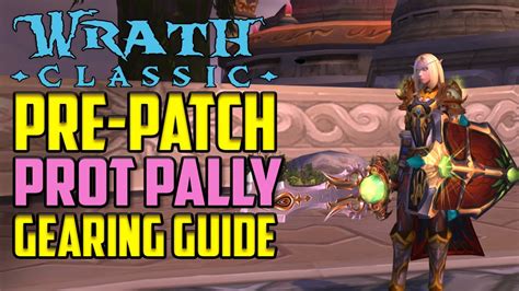 Pre-patch Prot Paladin Gearing, Talents, and Glyphs - WotLK Classic - YouTube