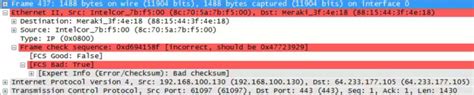 Need help tracking down "Ethernet frame check sequence incorrect ...