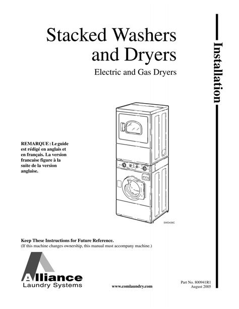 Stacked Washers and Dryers Installation Manual - Laundry Nation