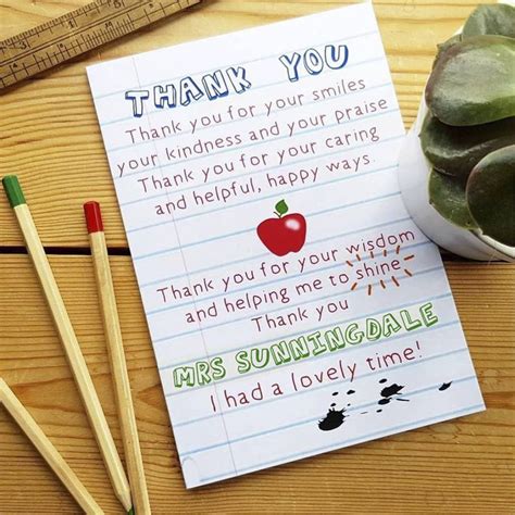 Are you interested in our teacher thankyou card? With our thankyou ...