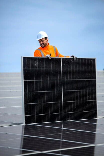 Premium Photo | Installation of solar panels