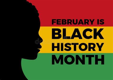 February is Black History Month Vector Stock Vector - Illustration of ...