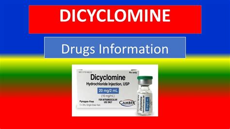 DICYCLOMINE - Generic Name , Brand Names, How to use, Precautions, Side Effects - YouTube