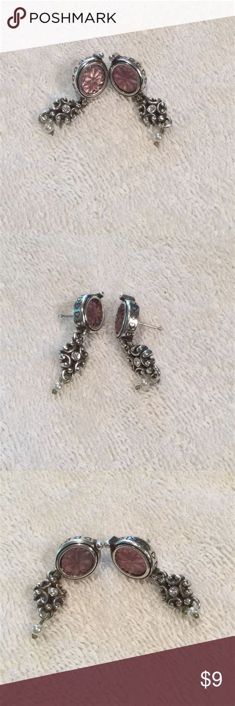 Price ⬇️! Brighton dangle jeweled earrings | Jeweled earrings, Earrings ...