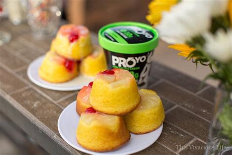 Ice Cream Pool Party & Mini Gluten-Free Pineapple Upside Down Cakes