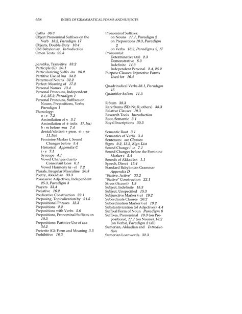 A Grammar of Akkadian (Third Edition) - OMNIKA