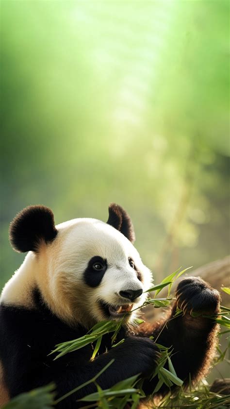 Wallpaper Panda Eating Bamboo Background Images | Free Photos, PNG Stickers, Wallpapers ...