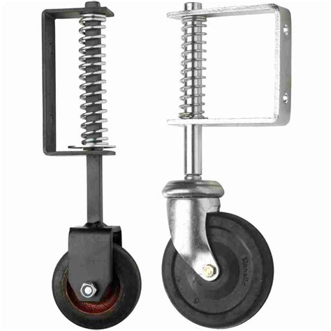 Spring Loaded Gate Wheels | Heavy Duty Wooden Gate Wheel Rollers ...