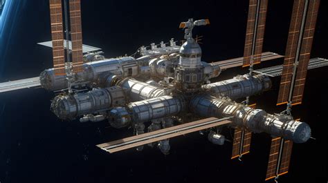 3d Render Rendering Of Model The International Space Station ...