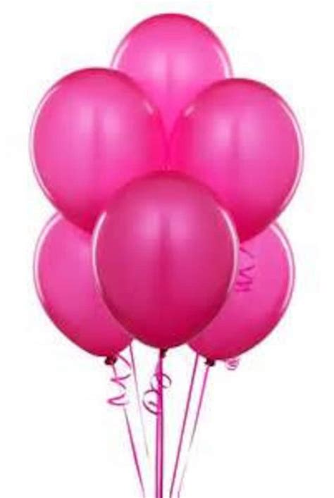 Hot Pink Balloons Latex Balloons Bright Pink Color Balloons | Etsy