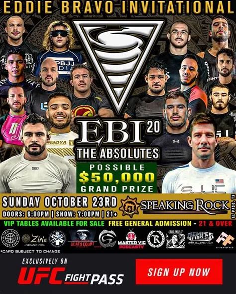 Eddie Bravo Invitational 20 Results - MMA Sucka