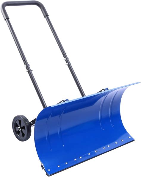 Buy Snow Shovel with Wheels: Ohuhu Heavy Duty Metal Shovels with ...