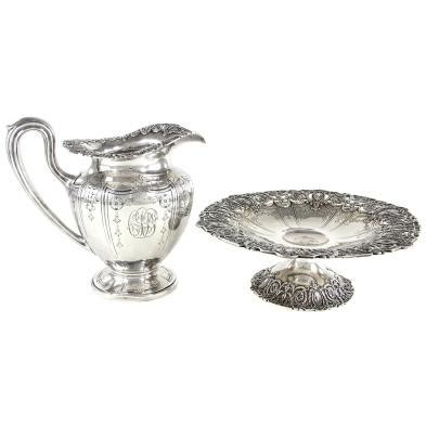 Dominick & Haff Sterling Silver Pitcher & Tazza (Lot 211a - The Spring Catalogue AuctionMar 15 ...