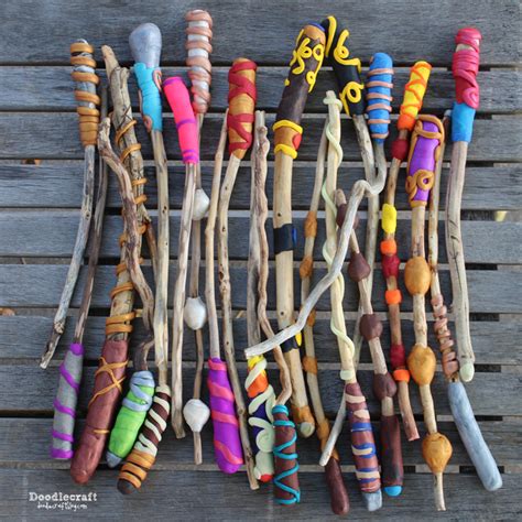 Doodlecraft: Harry Potter Week! DIY Magic Wands!