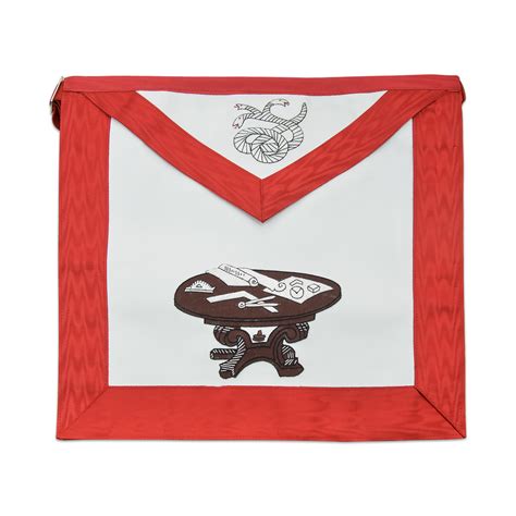 22nd Degree Scottish Rite Masonic Apron - [Red & White]