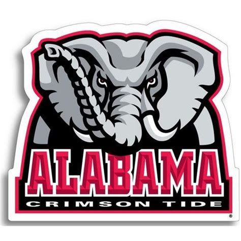 Alabama Elephant Logo Decal (6")