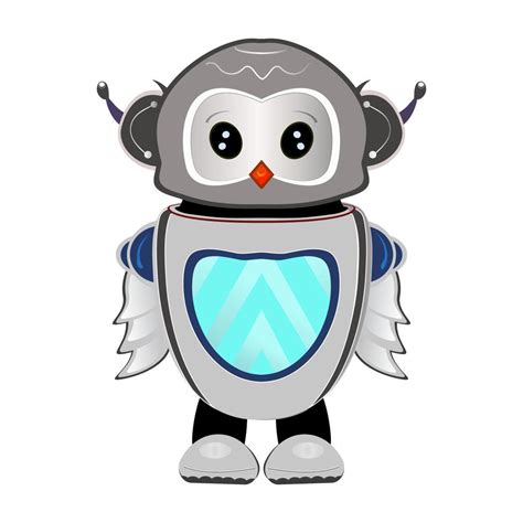 Owl robot in cartoon style 8423351 Vector Art at Vecteezy